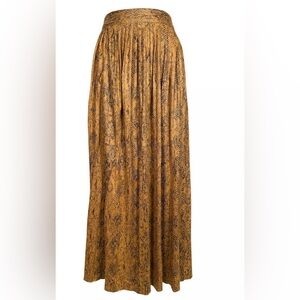 Zara new with tags Snakeskin Pleated maxi skirt